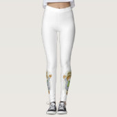 Weihnachts-Leggings, Teddybär Leggings (Vorderseite)