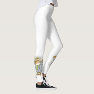 Weihnachts-Leggings, Teddybär Leggings
