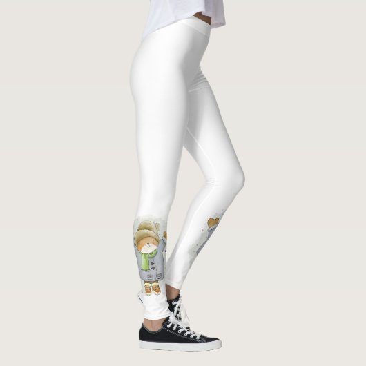 Weihnachts-Leggings, Teddybär Leggings (Rechts)