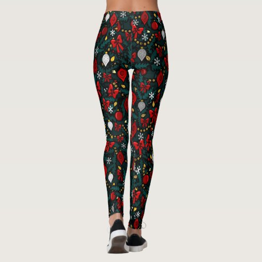 Weihnachts-Leggings Weihnachtsbaumkostüme Pants Leggings (Rückseite)