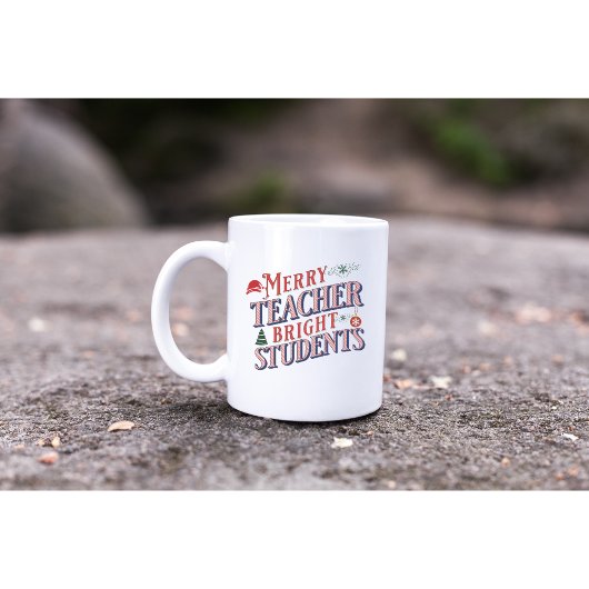 Weihnachts-Lehrer-Merry und hell-lustig Kaffeetasse