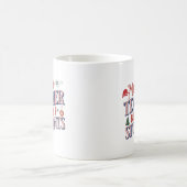 Weihnachts-Lehrer-Merry und hell-lustig Kaffeetasse (Mittel)