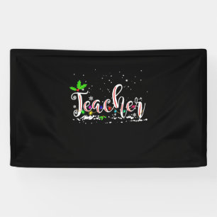 Weihnachts-Lehrerin Banner