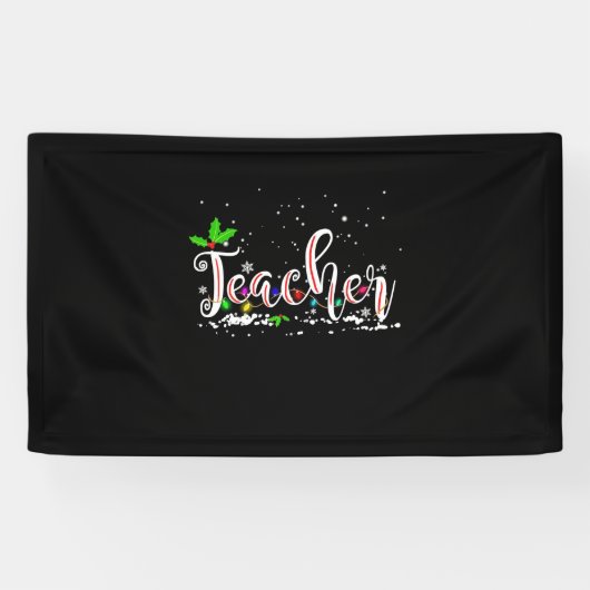 Weihnachts-Lehrerin Banner (Horizontal)
