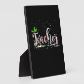 Weihnachts-Lehrerin Fotoplatte (Seite)