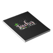 Weihnachts-Lehrerin Notizblock (angewinkelt)