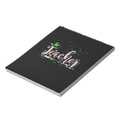 Weihnachts-Lehrerin Notizblock (Rotiert)