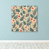 Weihnachts-Leinwand Leinwanddruck (Insitu (Holzboden))