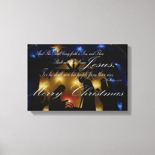 Weihnachts-Leinwand Leinwanddruck (Vorderseite)