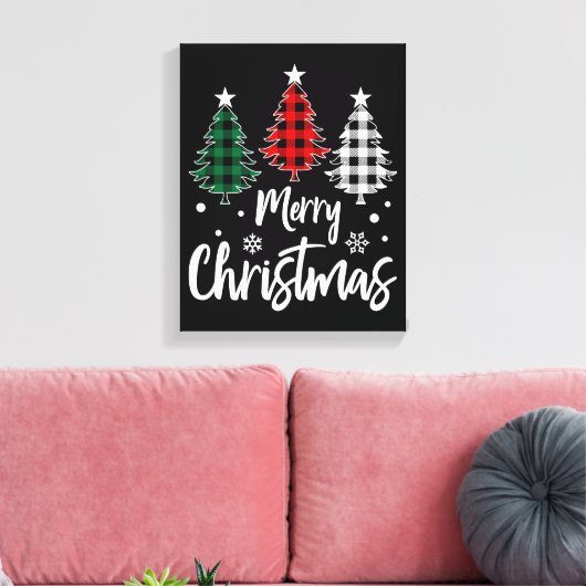 Weihnachts-Leinwand Wall Art Leinwanddruck (Insitu (Wohnzimmer))