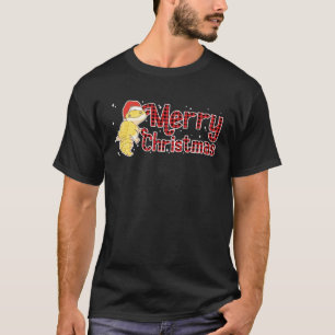 Weihnachts-Leopard-Gecko Santa Claus Rotkariert Xm T-Shirt
