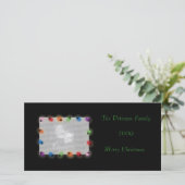 Weihnachts-Leuchten-Fotokarte Feiertagskarte (Stehend Vorderseite)