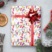 Weihnachts-Leuchtring mit alten Mode-Bulben Geschenkpapier