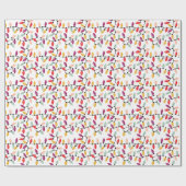 Weihnachts-Leuchtring mit alten Mode-Bulben Geschenkpapier (Flach)