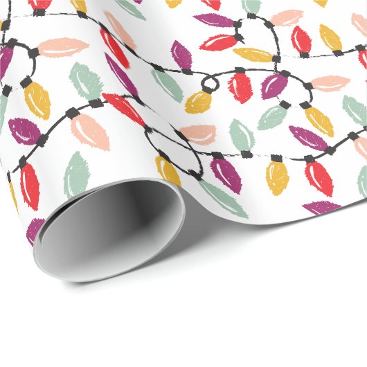 Weihnachts-Leuchtring mit alten Mode-Bulben Geschenkpapier (Rolleneckpunkt)