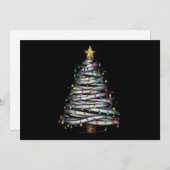 Weihnachts-Leuchtturm Feiertagskarte (Vorne/Hinten)