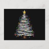 Weihnachts-Leuchtturm Feiertagspostkarte (Vorderseite)