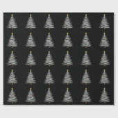 Weihnachts-Leuchtturm Geschenkpapier (Flach)