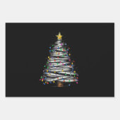 Weihnachts-Leuchtturm Geschenkpapier Set (Vorderseite)