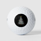 Weihnachts-Leuchtturm Golfball (Vorderseite)