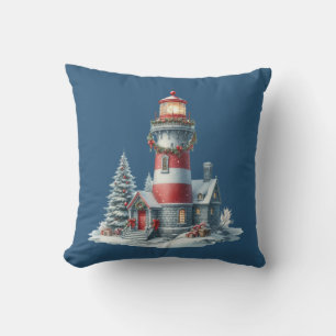 Weihnachts-Leuchtturm-Kissen Kissen