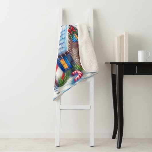 Weihnachts-Leuchtturm Nautical Coastal Mountain Sherpadecke (Beispiel)