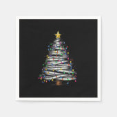 Weihnachts-Leuchtturm Serviette (Vorderseite)