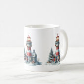 Weihnachts-Leuchtturm Tasse (VorderseiteRechts)