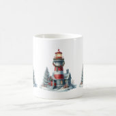 Weihnachts-Leuchtturm Tasse (Mittel)