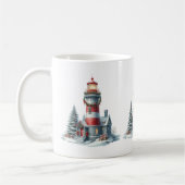 Weihnachts-Leuchtturm Tasse (Links)