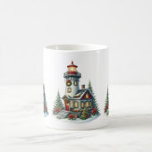 Weihnachts-Leuchtturm Tasse (Mittel)
