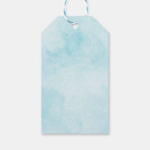 Weihnachts-Leuchtturm Wasserfarbe Geschenkanhänger (Rückseite)