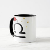 Weihnachts-Libra-Zodiac-Santa-Hut Tasse (Vorderseite Links)