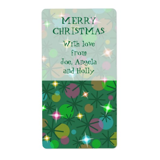 Weihnachts-Licht-Etikettenportrait (Vorne)