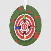 Weihnachts-Lichter auf Punkt! Ornament (Vorderseite)