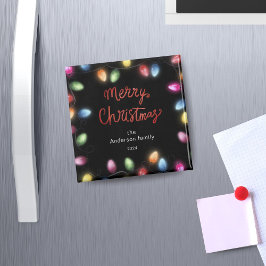 Weihnachts-Lichter Frohe Weihnachtsmagnet Magnet