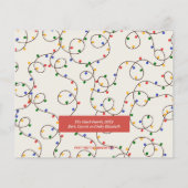 Weihnachts-Lichtstrahl-Fotokarten (Rückseite)