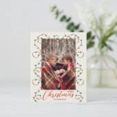 Weihnachts-Lichtstrahl-Fotokarten (Stehend Vorderseite)