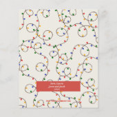 Weihnachts-Lichtstrahl-Fotokarten (Rückseite)