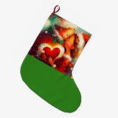 Weihnachts-Liebe 3 Großer Weihnachtsstrumpf (Vorderansicht (hängend))