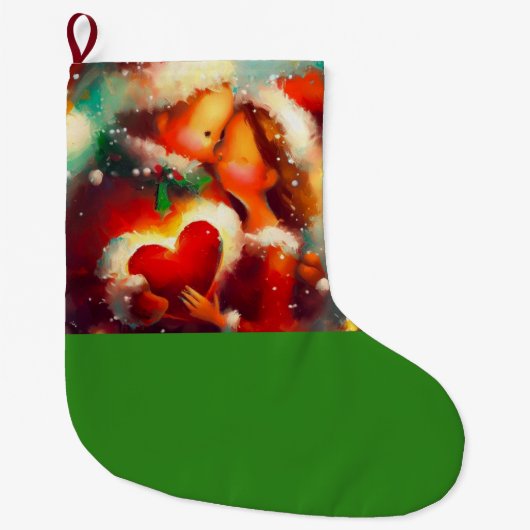 Weihnachts-Liebe 3 Großer Weihnachtsstrumpf (Vorderseite)