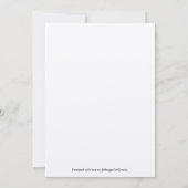 Weihnachts-Liebe Dankeskarte (Rückseite)