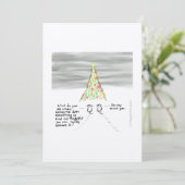 Weihnachts-Liebe Dankeskarte (Stehend Vorderseite)