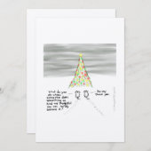 Weihnachts-Liebe Dankeskarte (Vorne/Hinten)