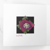 Weihnachts-Liebe Dreifach Gefaltete Urlaubskarte (Innen Erste Seite)