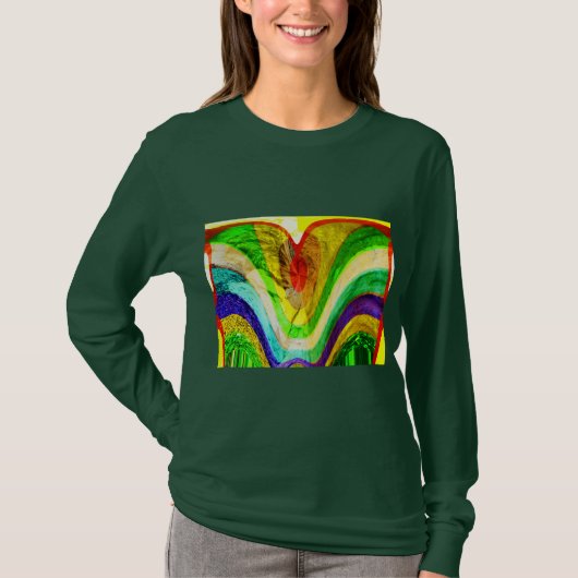 Weihnachts-Liebe Edelkunst T-Shirt (Vorderseite)