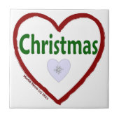 Weihnachts-Liebe Fliese (Vorderseite)