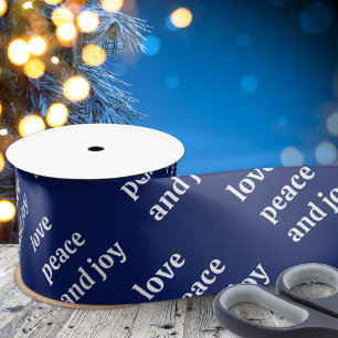 Weihnachts-Liebe Frieden Freude Urlaub Satinband