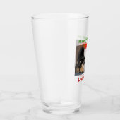 Weihnachts-Liebe Hund Katze Vater Foto Pet Beer Pi Glas (Rechts)