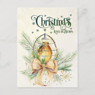 Weihnachts-Liebe ist Geboren John 3:16 Postkarte